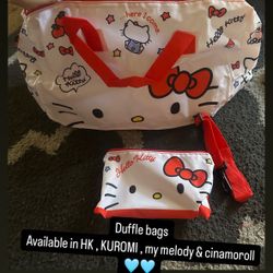 Hello Kitty & Friends Duffle Bags 