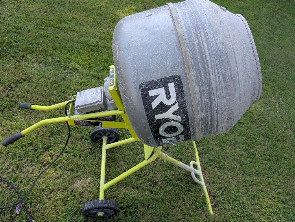 Ryobi 5.0 Cu Ft Portable Concrete Mixer