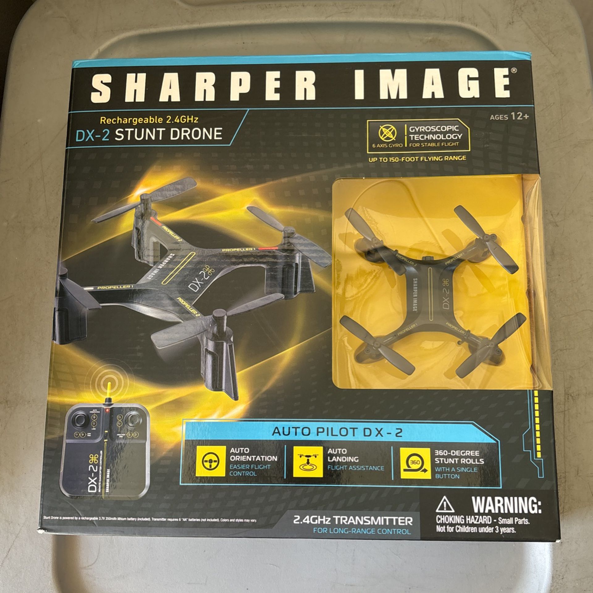 Sharper Image Rechargeable 2.4 GHz DX-2 Stunt Drone