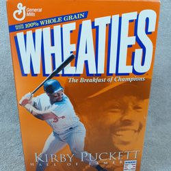 Wheaties Cereal Box Kirby Puckett & Dave  Winfield MLB HOF