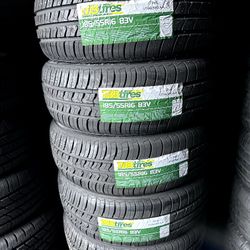 SET OF FOUR NEW TIRES 185/55/16 TBB INCLUDING MOUNT AND BALANCE, ASK ME FOR SIZES AND BRANDS 