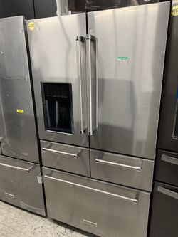 Kitchen aid 5 door in stainless steel