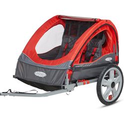 INSTEP QUICK N EZ DOUBLE SEAT BIKE TRAILER FOR TODDLERS, KIDS & PETS