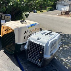 Small Dog Cat Rabbit Bunny Kennel Crate Carrier Like New 24" L by 14” W by 14” H $25 Each