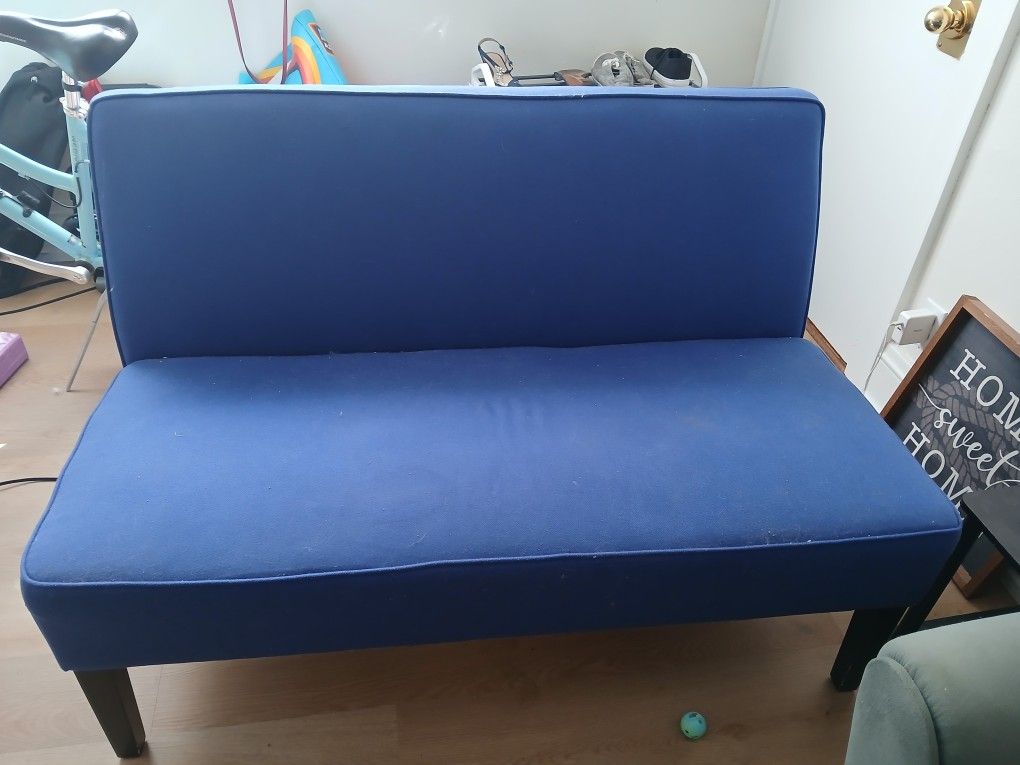 Small Blue Loveseat For Sale 