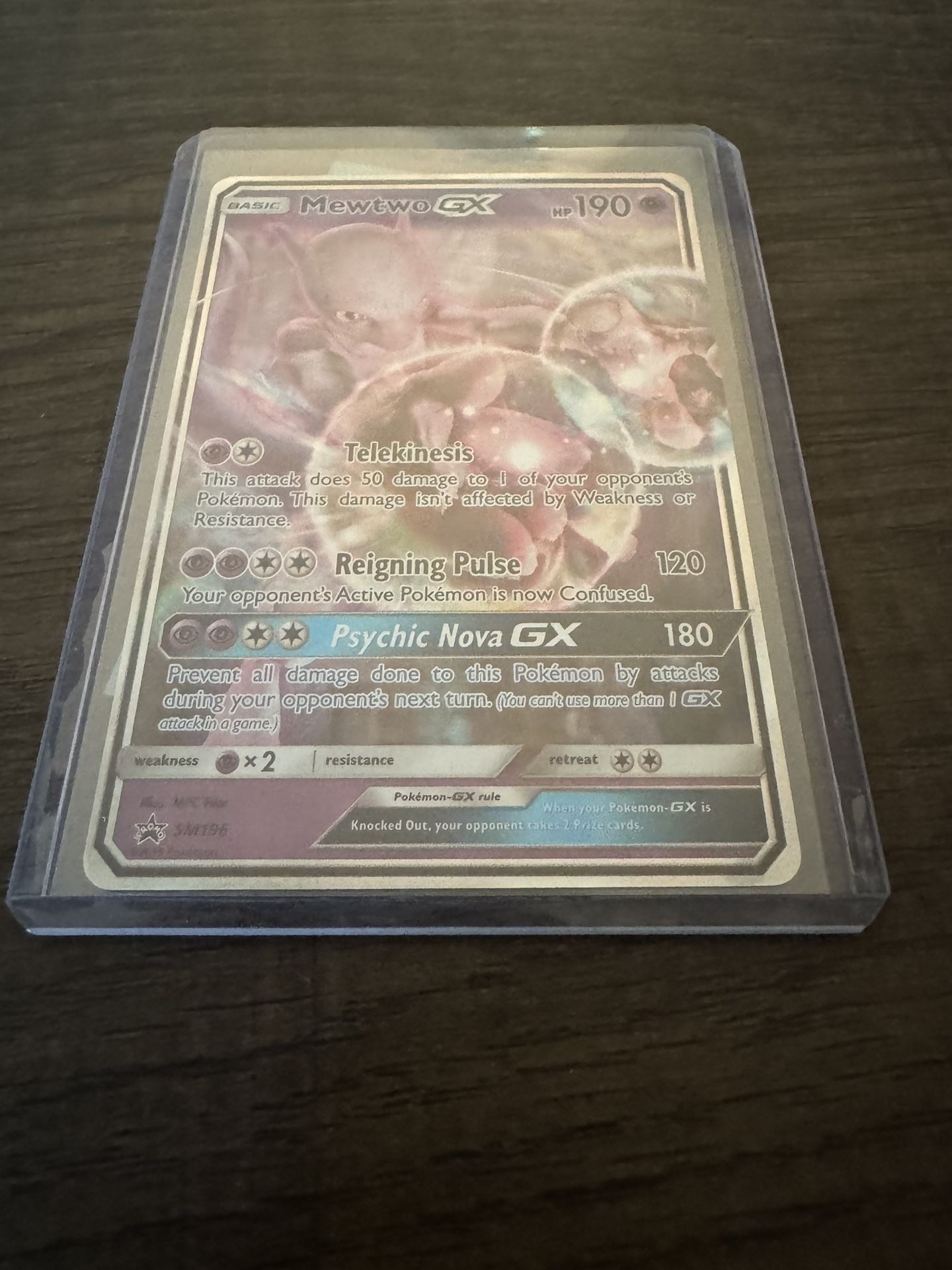 Pokémon Mewtwo GX SM196 Black Star Promo