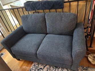 Blue chenille  couch/sofa/loveseat