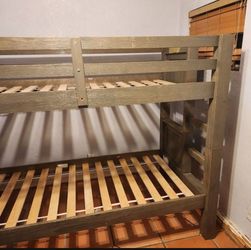 Childrens Gray bunk bed