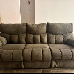 Modem Brown Couch — Clean, Comfy, and Ready for Delivery Today!