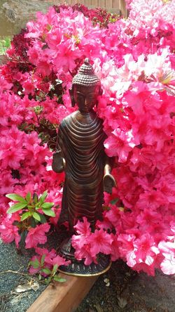 Solid Bronze Blessing buddha 14inch