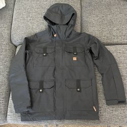 DC 15K Waterproof Snowboarding Hooded Ski Jacket Black Men’s Medium