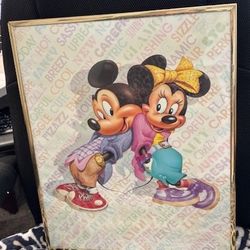 Mickey And Minnie Poster - Framed