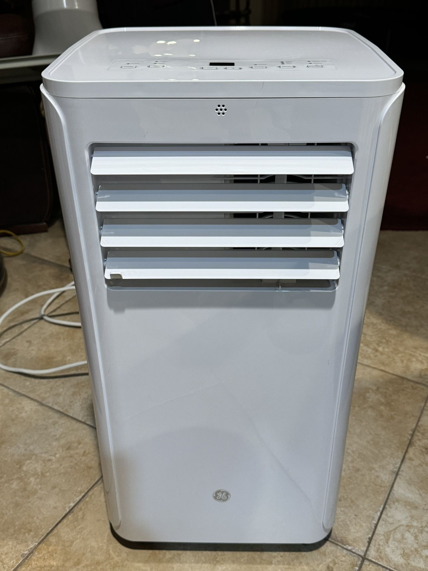 GE 6,100 BTU 3-in-1 Portable Air Conditioner with Window Installation Kit, White