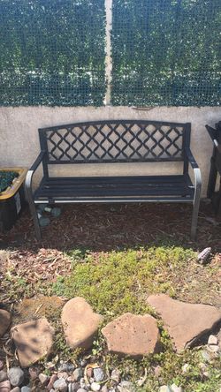 47.5-in L Steel Park Bench