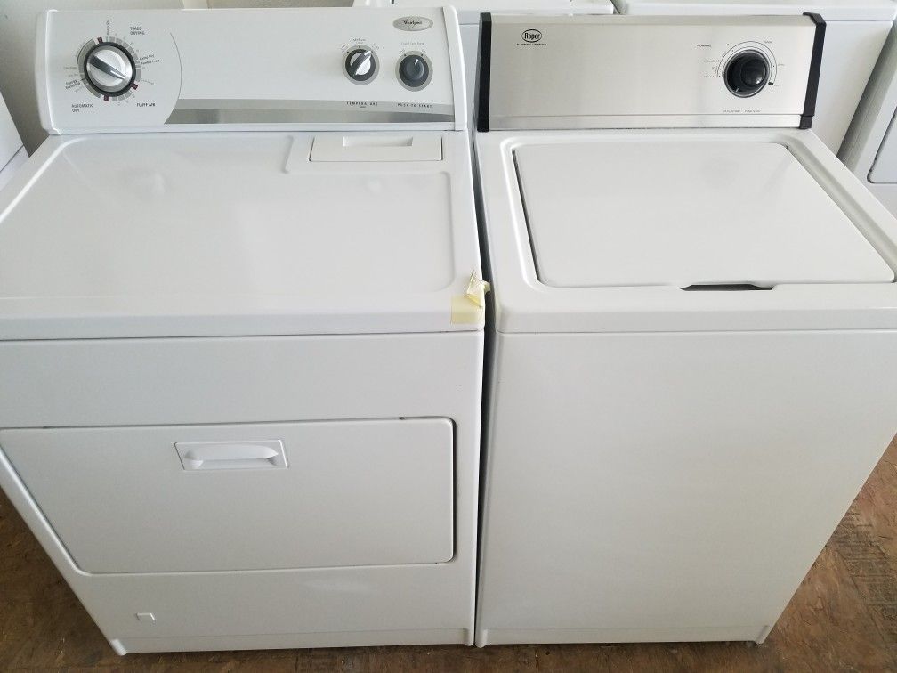 Washer and gas dryer