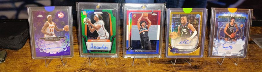 Sports Card Lot/Autos & Numbered.