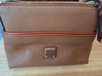 Rooney & bourke pebble grain ginger crossbody