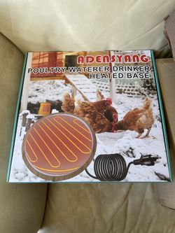 BRAND NEW Poultry Water Drinking Heated Base