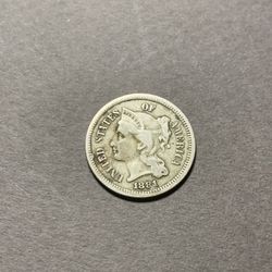 1881 3 Cent Nickel MS66+