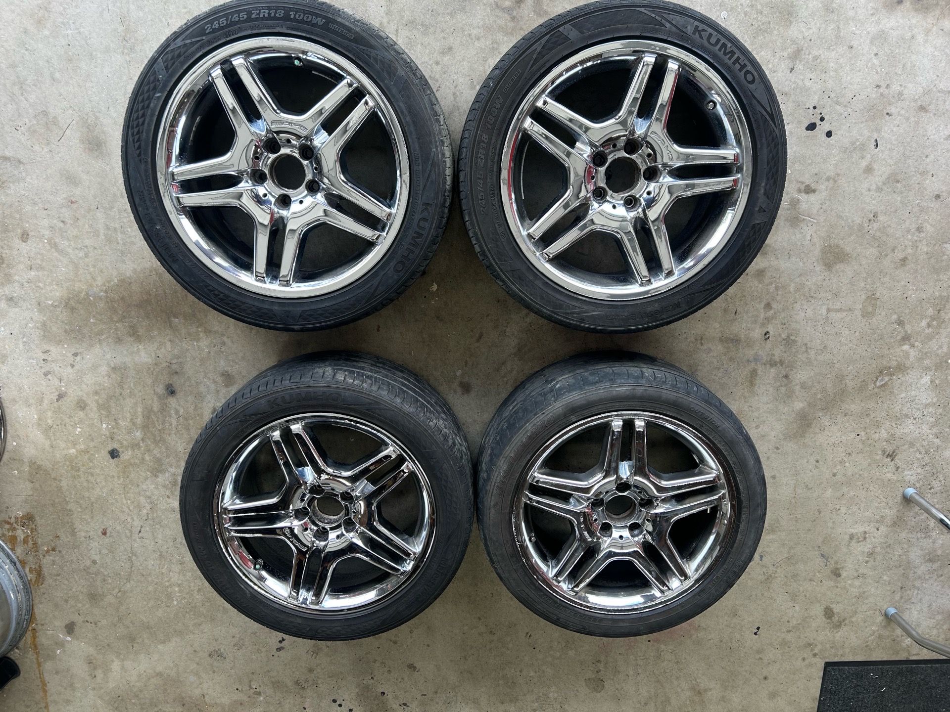 W220 S55 AMG Wheels Mercedes Benz