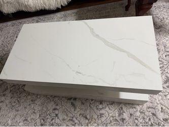 White coffee table