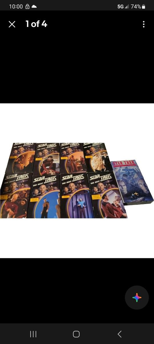 Star Trek: The Next Generation - Episodes 1-8, 13, and 25TH ANNIVERSARY (VHS)