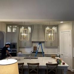 Brass Chandelier 