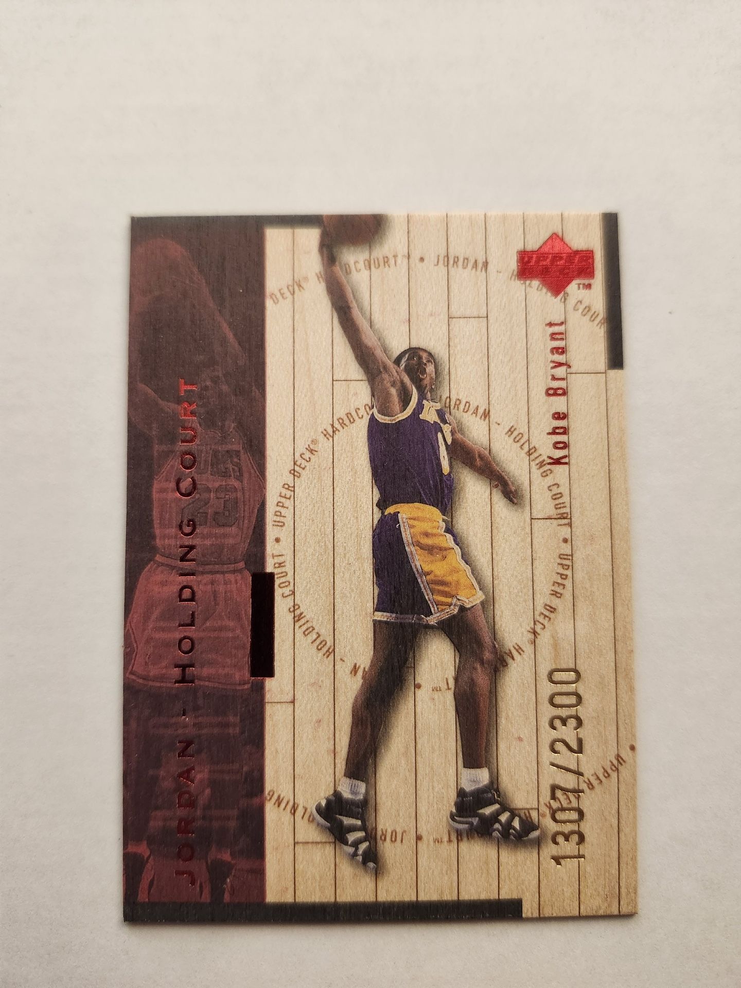 1998 Upper Deck Kobe Bryant/michael Jordan Holding Court Card