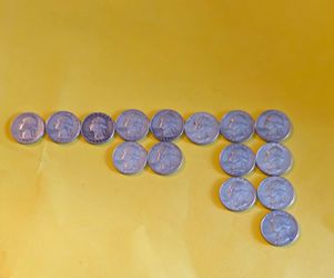 (15) Silver Quarters 1943S/1954D/1958D/1960D/1962D/1963D/1964D