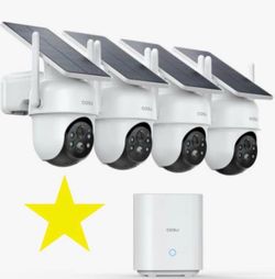 Open box New Solar Power CCTV Cameras