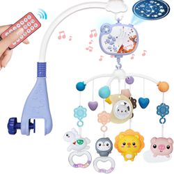 NEW IN BOX Baby Mobile for Crib, Crib Mobile with Music and Lights for Girls or Boys, Crib Toys Hanging, Nursery Mobiles, Bassinet Mobile Clip On, Tin