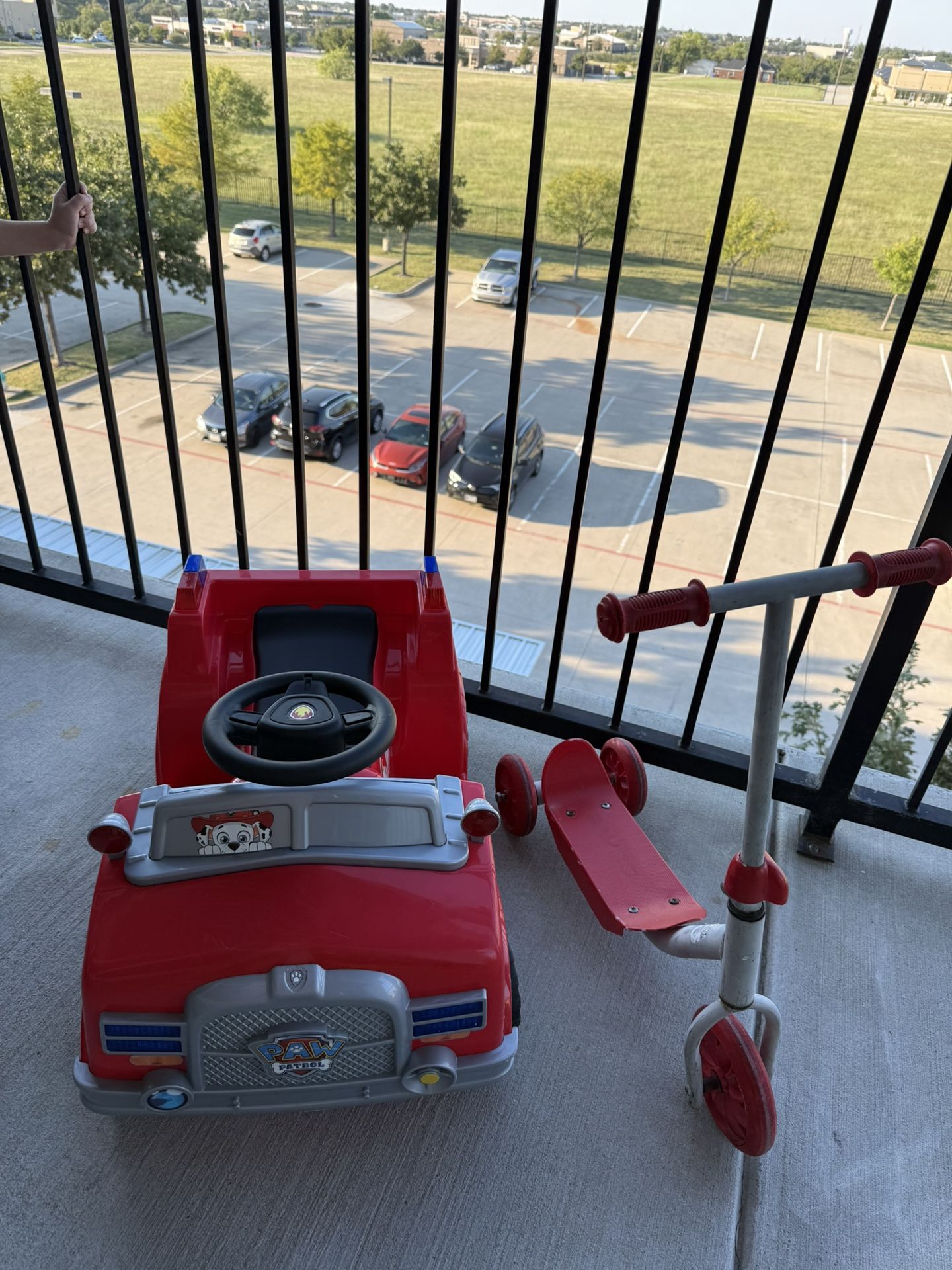 Fire Engine And Scooter
