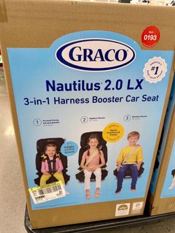 3 in 1 Graco harness booster car seat