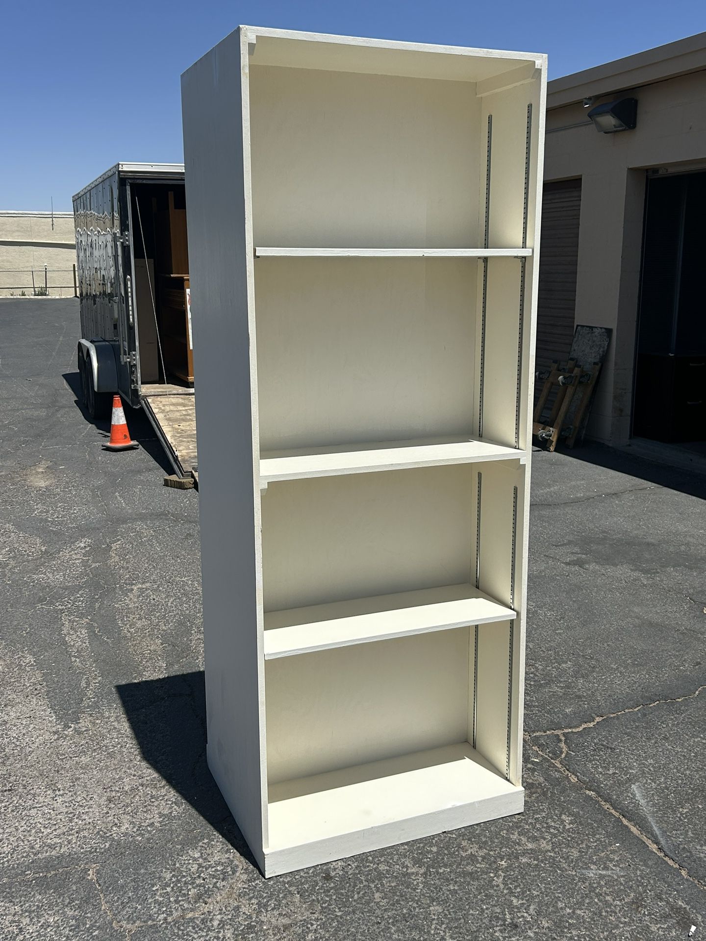 Nice 7 Foot Tall Real Wood Double-Sided Storage Cabinet- $55 