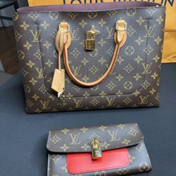 LOUIS VUITTON TOTE FLOWER monogram Coqueilcot