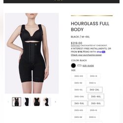   HOURGLASS FULL BODY BLACK / M SOL