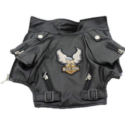 Dog Coat PU Leather Jacket Waterproof  XXL