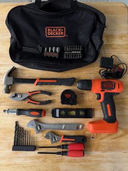 Black+Decker Home Tool Kit with Drill