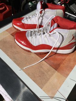 Custom Cherry Red Sample Jordan 11s Size 8