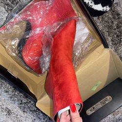 Red Heel Boots