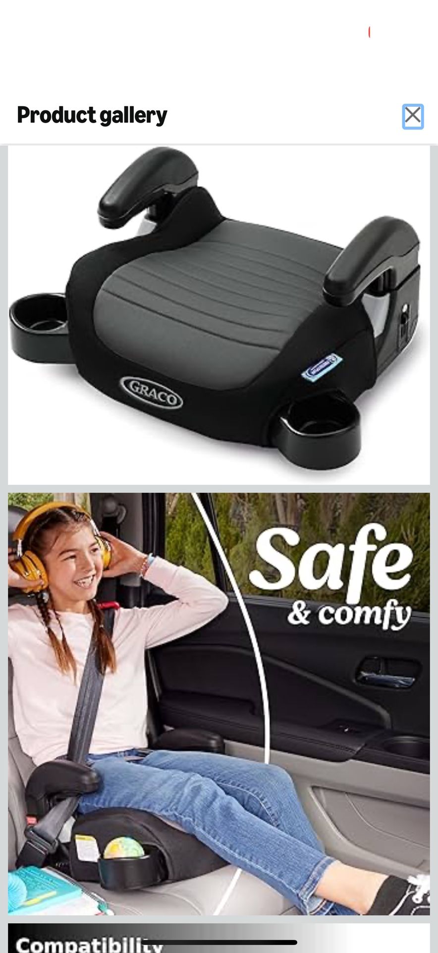 Graco TurboBooster 2.0 Backless Booster Car Seat, Denton