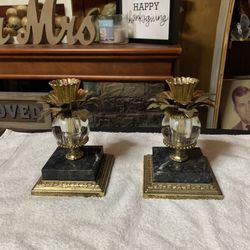 70’s Vintage Candle Holders