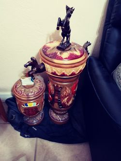 Handcrafted wood figures