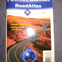 Vintage Universal Map. Road Atlas, Pocket Edition 2001.