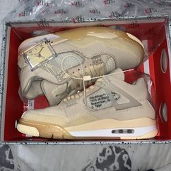 Offwhite x Air Jordan 4 Retro "Sail" Nike
