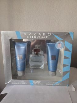 AZZARO CHROME 3 PEICE GIFT SET, NEW IN BOX