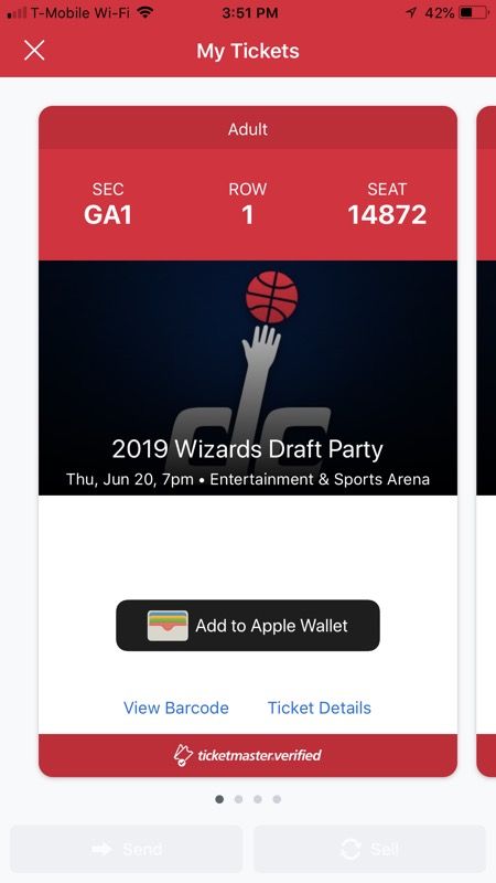 Exclusive NBA Wizards Draft Party Tickets