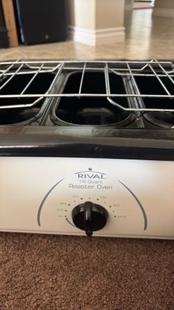 Used Rival 16 Quart 3 Slot Roaster Over Heater
