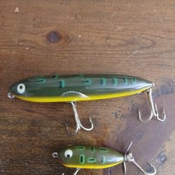 Vintage 2 Piece Lot Of Heddon Lures Spook And Torpedo Read Description