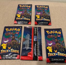 5 Pokemon Trick or Tradeb Booster Packs